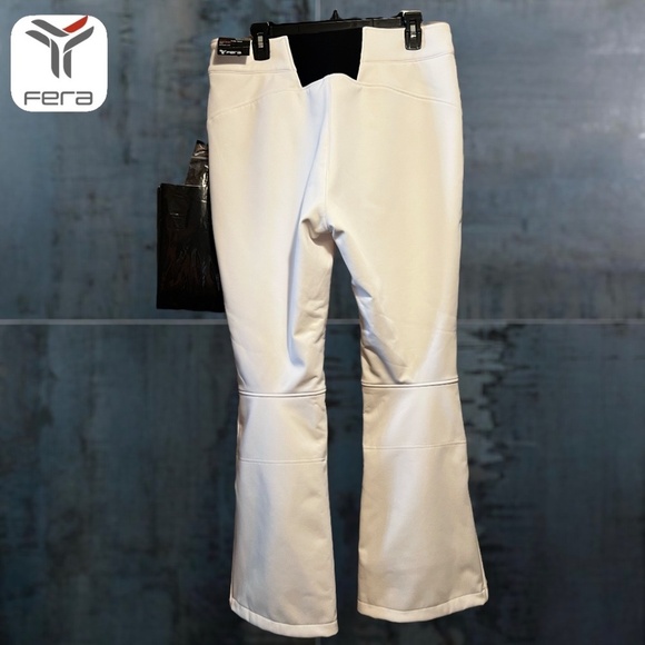 FERA Tyra Soft Shell 4-Way Stretch Waterproof Snow/Ski Pants in White  NWT/14R - Picture 5 of 13